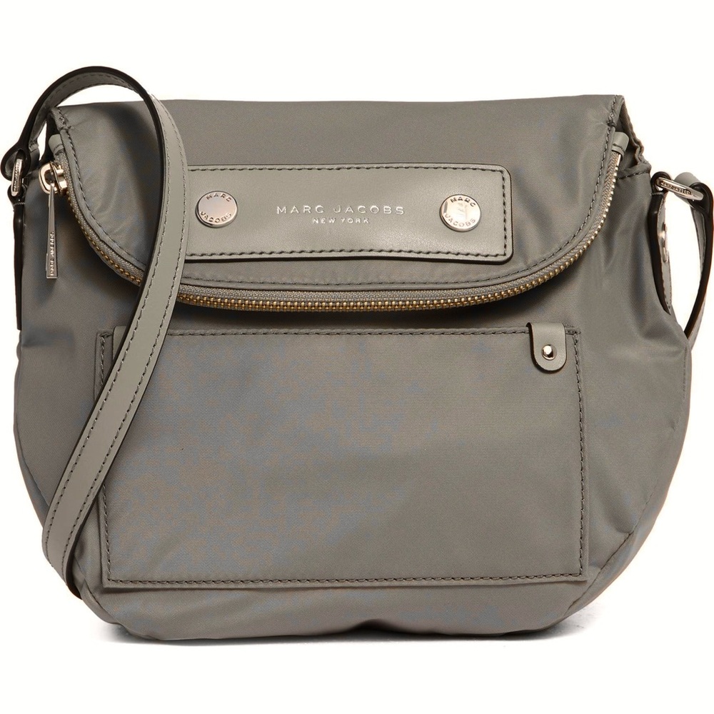 Marc Jacobs Preppy Nylon Mini Natasha Crossbody Bag Charcoal